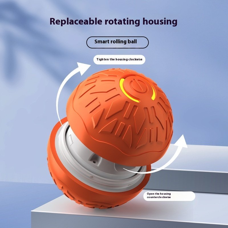 Interactive Electric Jumping Dog Ball Toy with LED Lights – Automatic Pet Training Toy - Image 2