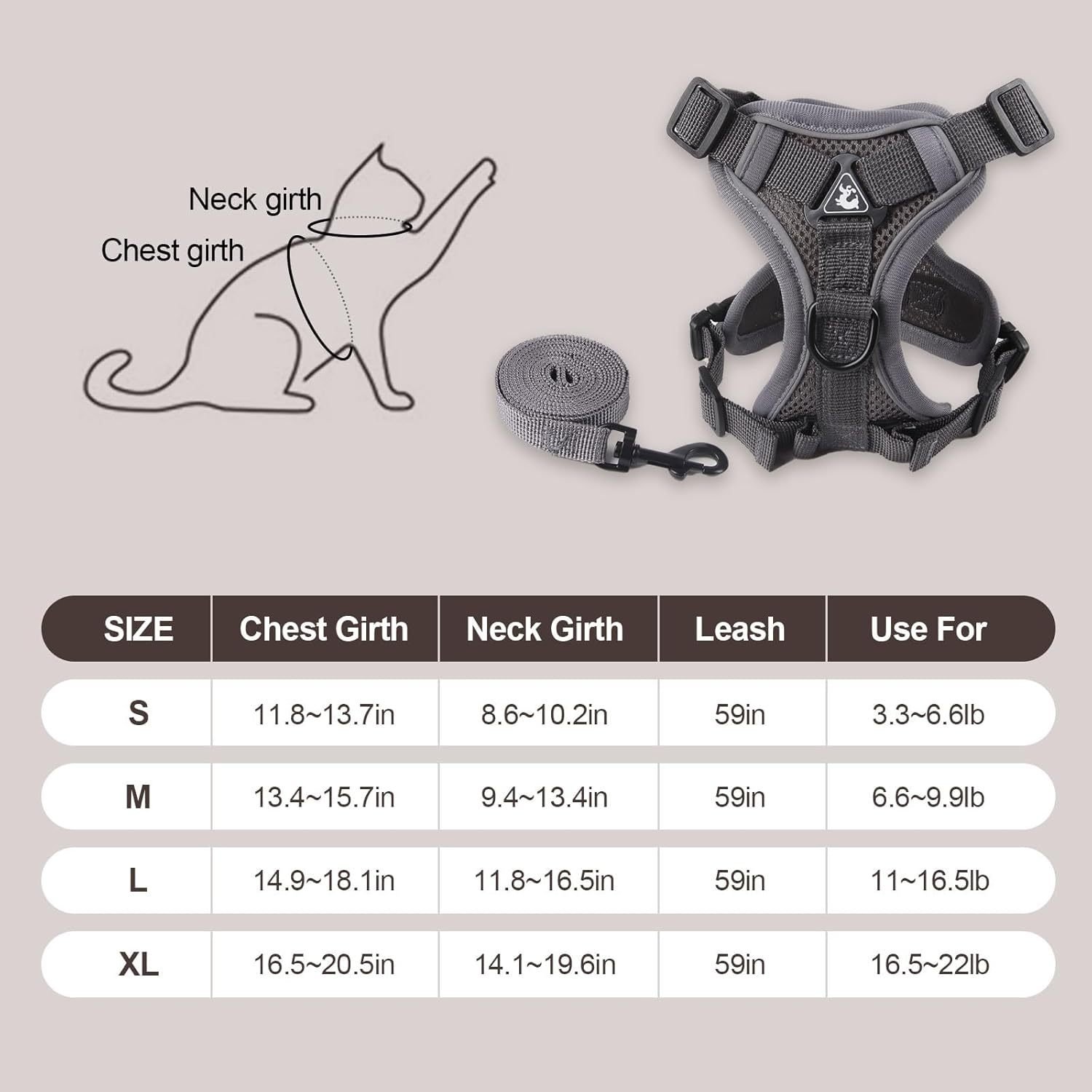 Summer Cat Chest Harness And Leash, Anti-Escape Adjustable Soft Mesh Cat Leash And Chest Harness Set For All Types Of Cats Cat Vests - Image 7